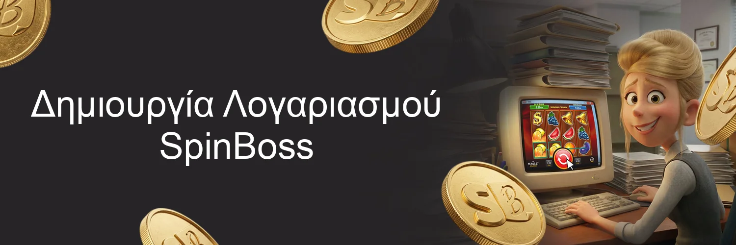 Δημιουργία Λογαριασμού SpinBoss Δημιουργία Λογαριασμού SpinBoss
